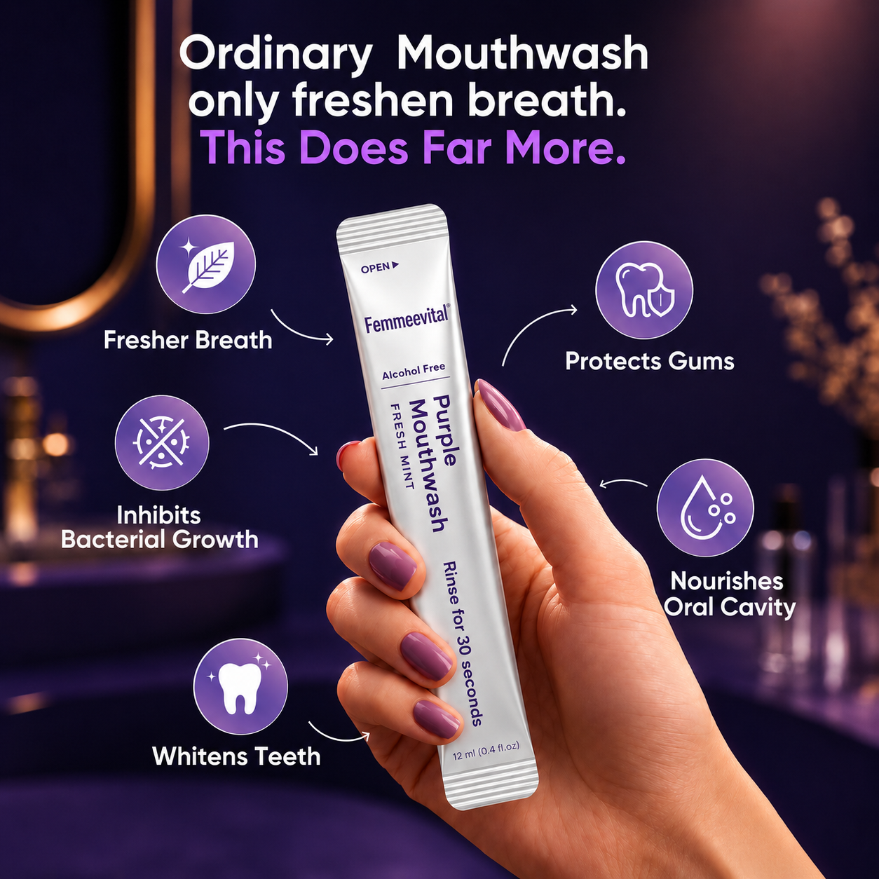 Femmeevital Purple Mouthwash