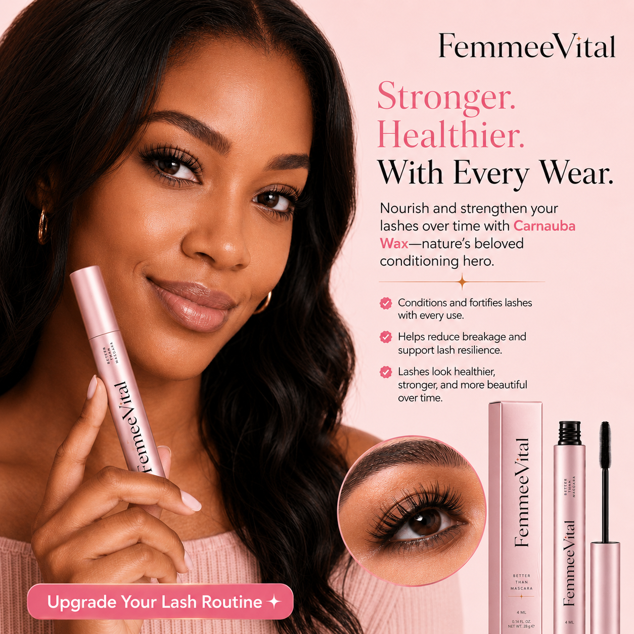 SPARKVRA™ Lash Growth Mascara – Clump-Free Volume, Longer-Looking Lift & Lash Conditioning Care